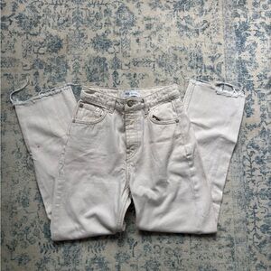 Zara Cream Denim Pants